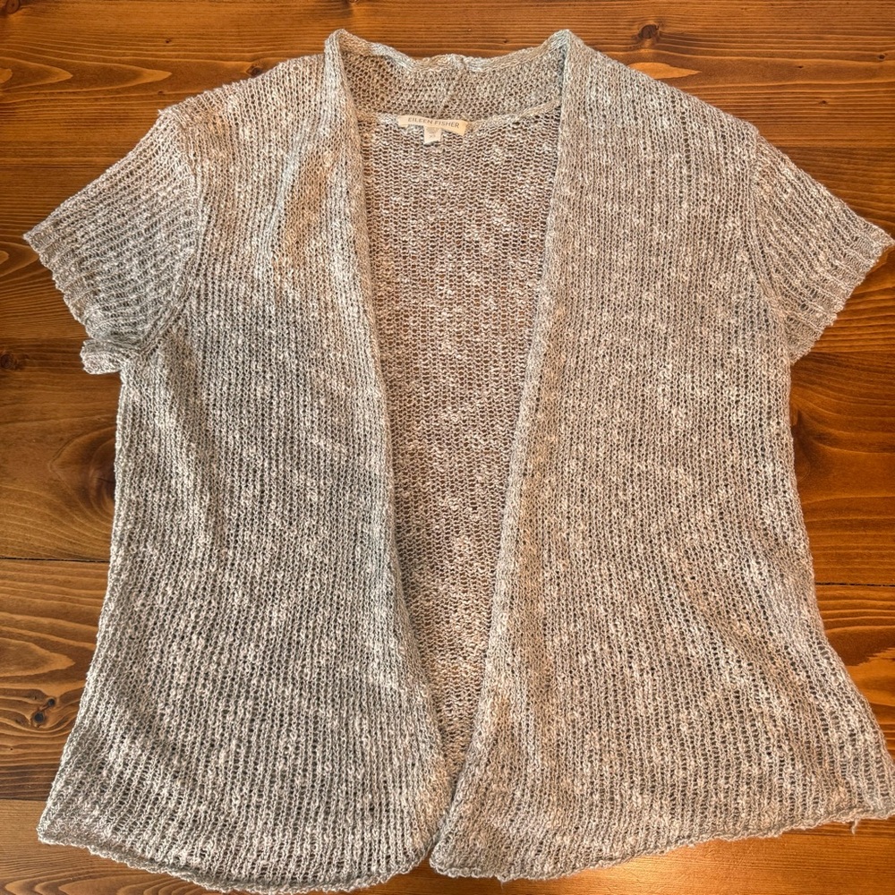 Eileen Fisher Malibu linen cardigan size xs
